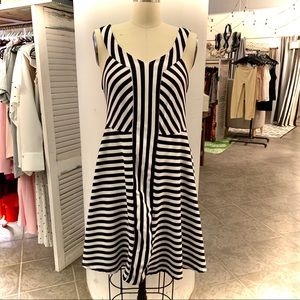 Torrid Black and White Striped Dress